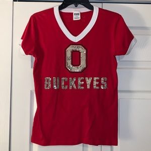 VS PINK Ohio State ringer tee